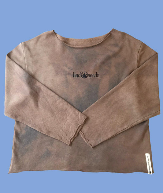 Brown tie dyed Sweatshirt