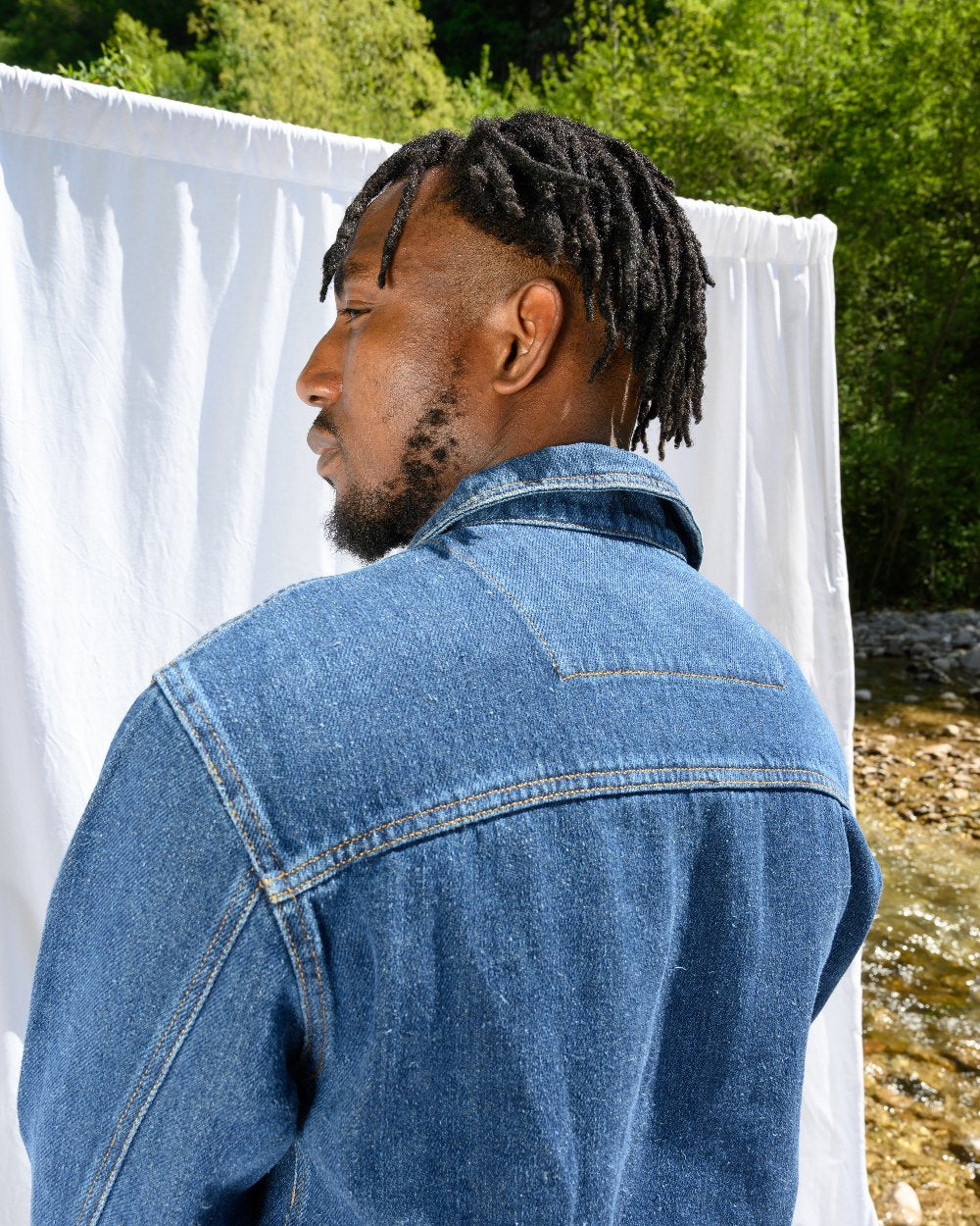 Denim Jacke dunkel unisex (Reisverschluss)